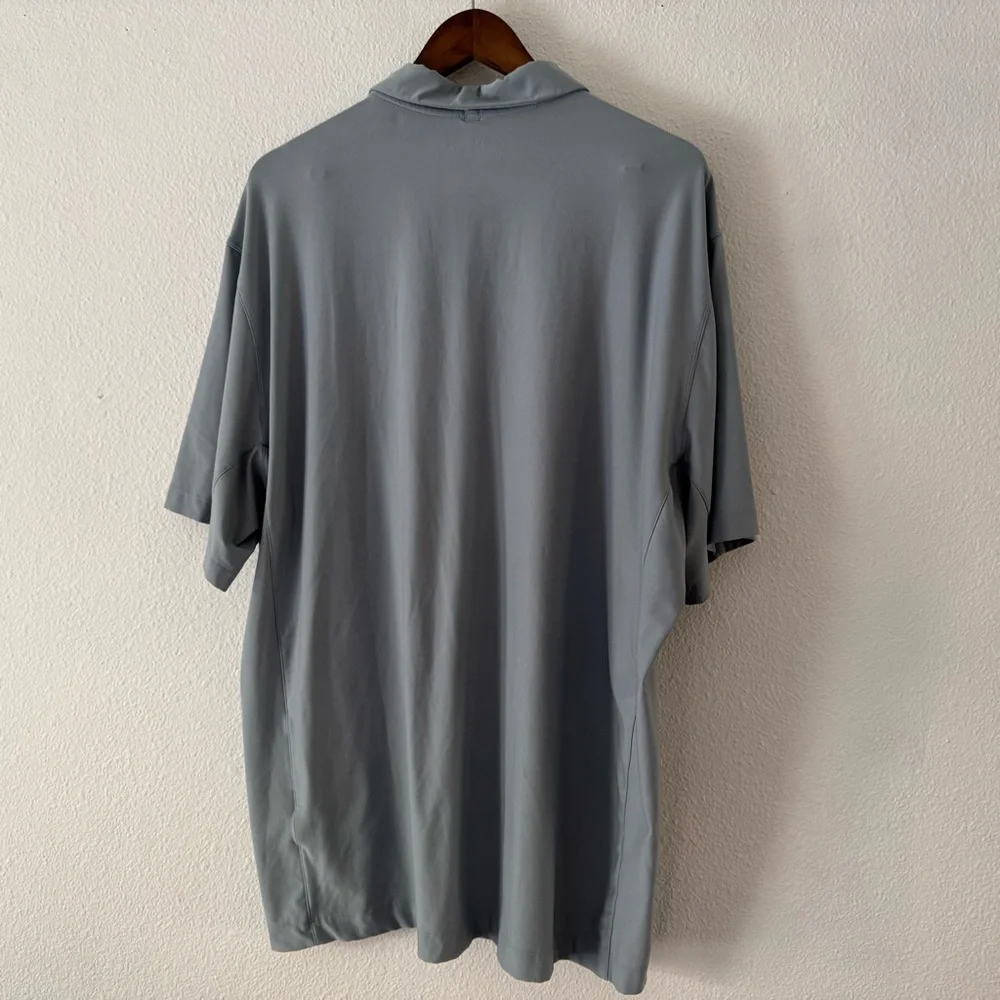 Nike Golf Tour Performance Polo Sporty XXL Blue Gray Dri FIT Athleisure Mens - Picture 8 of 10